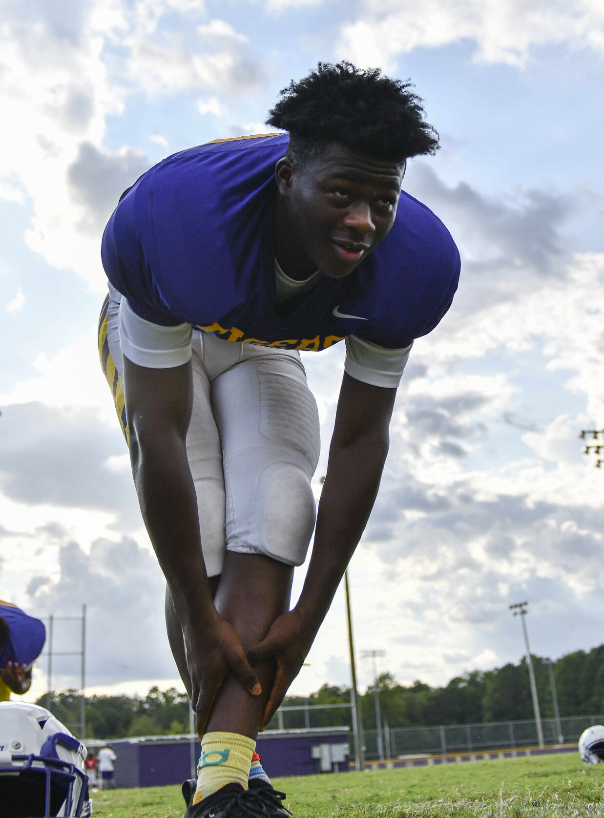 Wilson High School football practice